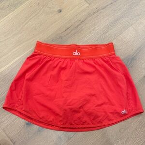 ALO Yoga Red Match Point Skirt Size S